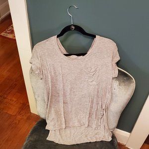 Madewell Grey Tee - 100% Viscose - Small
